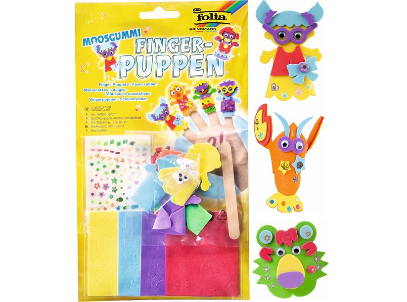 Kreatívna súprava - Prstoví maňušky z moosgummi
