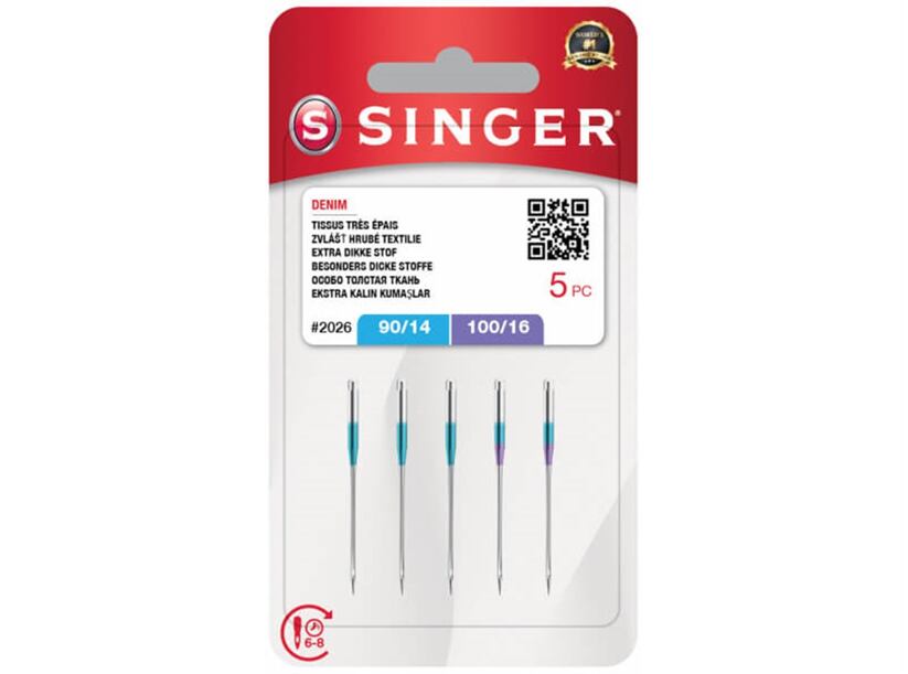 Ihly Singer 2026 - pre šijacie stroje - jeans (mix 5ks)