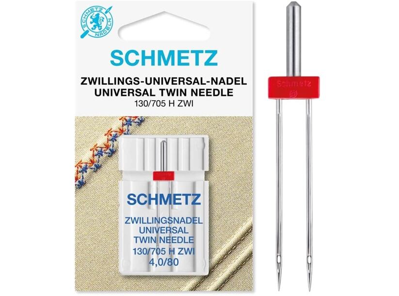 Schmetz dvojihla 130/705 H univerzal, rozpich 4mm/80