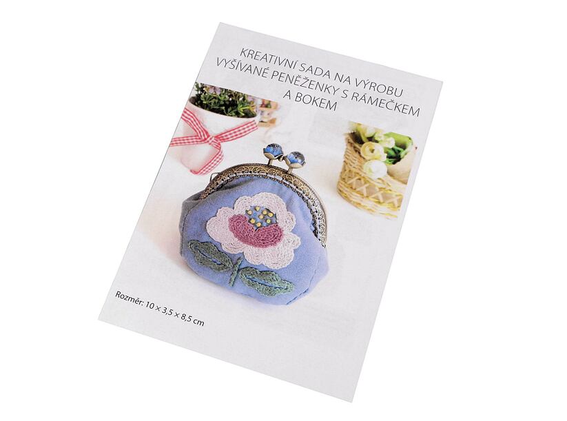 Kreativní sada na výrobu vyšívané peněženky