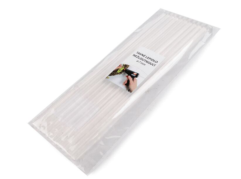 Tavné lepidlo 7mm/25cm nežltnúce (10ks)