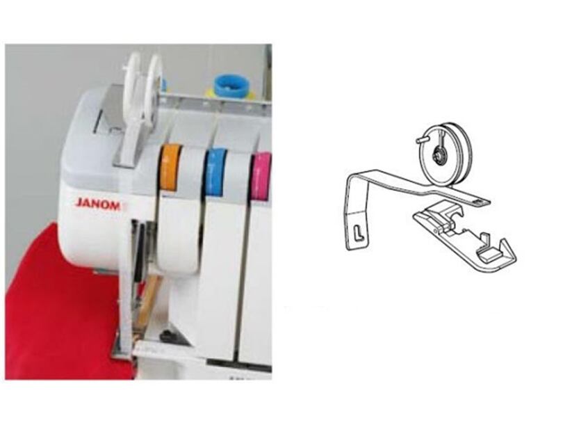 Pätka na našívanie lemovky - Janome overlocky