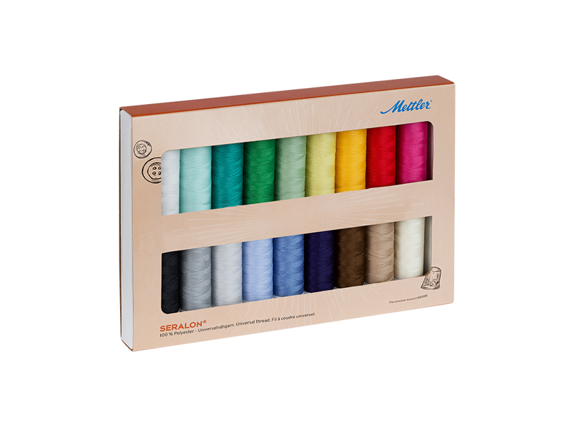 Sada šicích nití PES - SERALON 100 METTLER (18x200m)