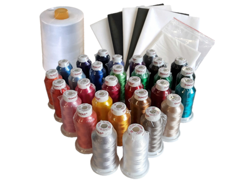 Štartovací SET podkladových materiálov a nití - veľký