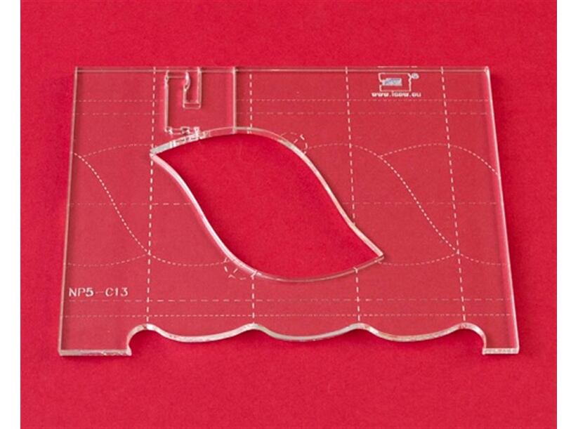 Quiltovacie pravítko bordúra vrkoč NP5-C13