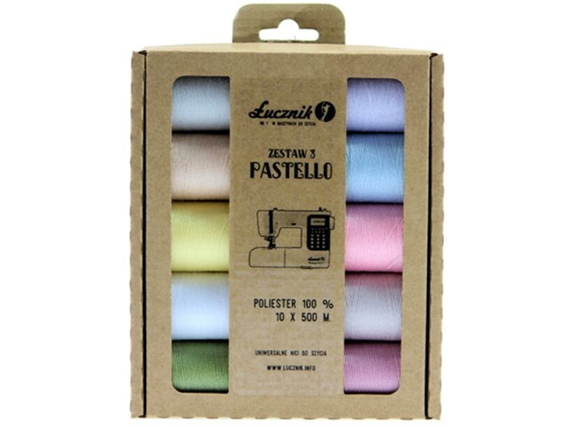 Súprava nití PES 3 - PASTELLO (10x500m)