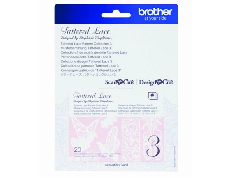 Karta 03 - krajkové vzory - rezací ploter Brother