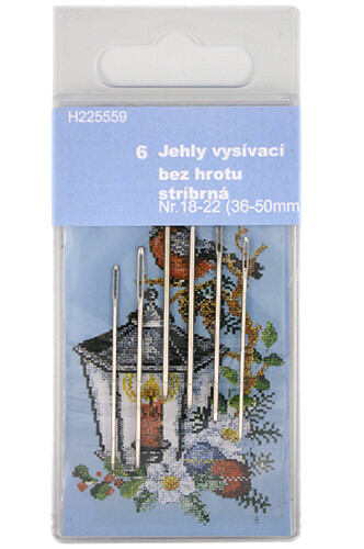 Ihly na ručné vyšívanie - tupé (6ks)