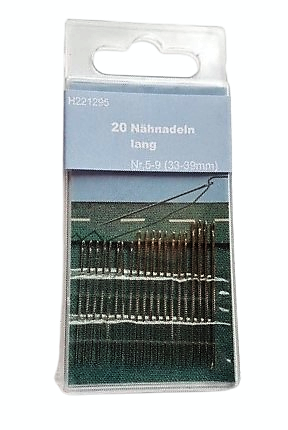 Ihly na ručné šitie - ostré (20ks)