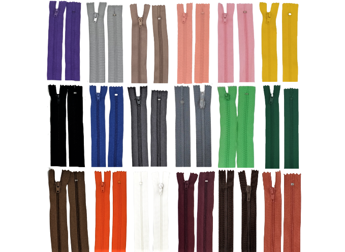 Zips plastový špirálový nedeliteľný 4mm dĺžka 50 cm