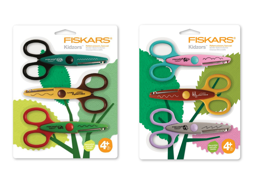 Detské tvarové nožnice Kidzors (3ks) FISKARS