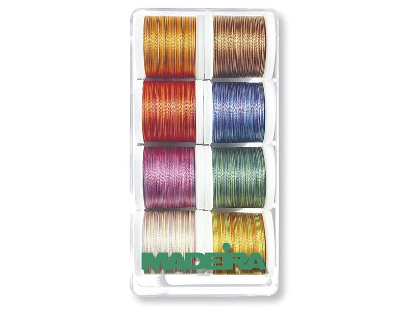 Vyšívacie nite PES Madeira Polyneon Multicolor box (8x200m)