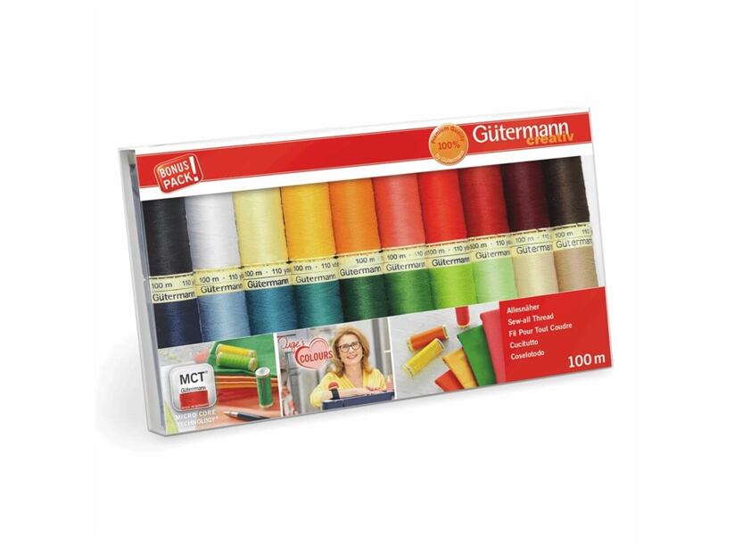 Súprava šijacích nití PES Gütermann Creativ 2 (20x100m)