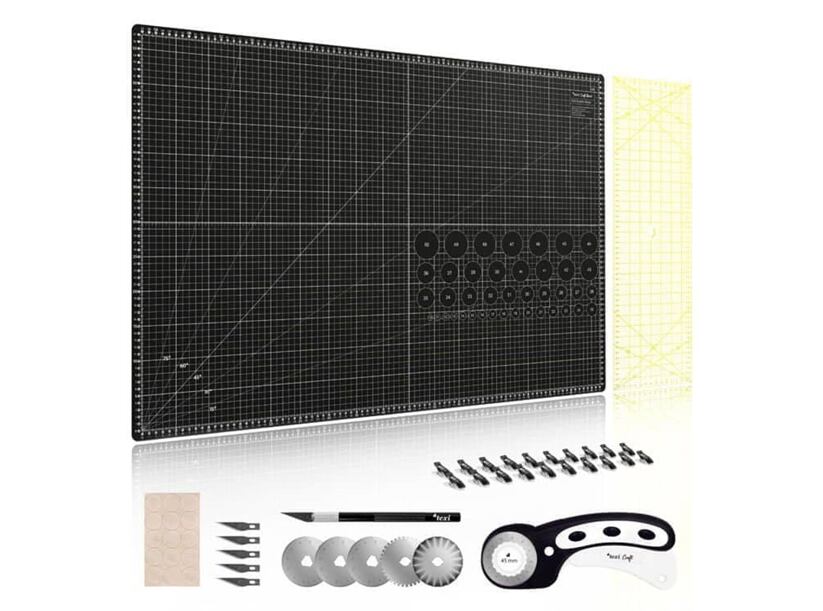 Súprava na patchwork a šitie Texi Craft čierna 90x60cm