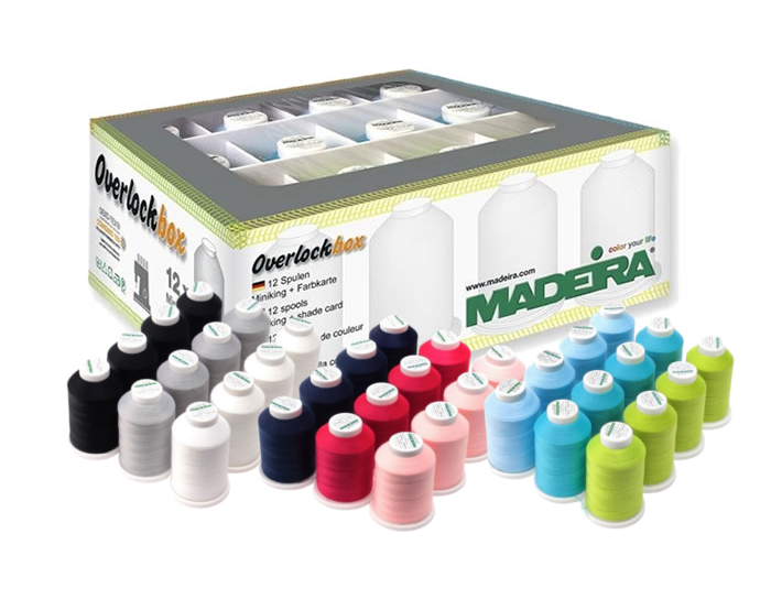 Súprava nití OVERLOCK BOX 3+1 – Madeira