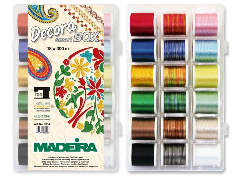 Vyšívacie nite Madeira Decora Smartbox (18x300m)