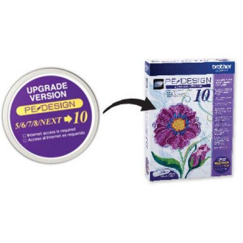 Upgrade softvéru PE Design 5/6/7/8/NEXT na PE Design 10 - Brother