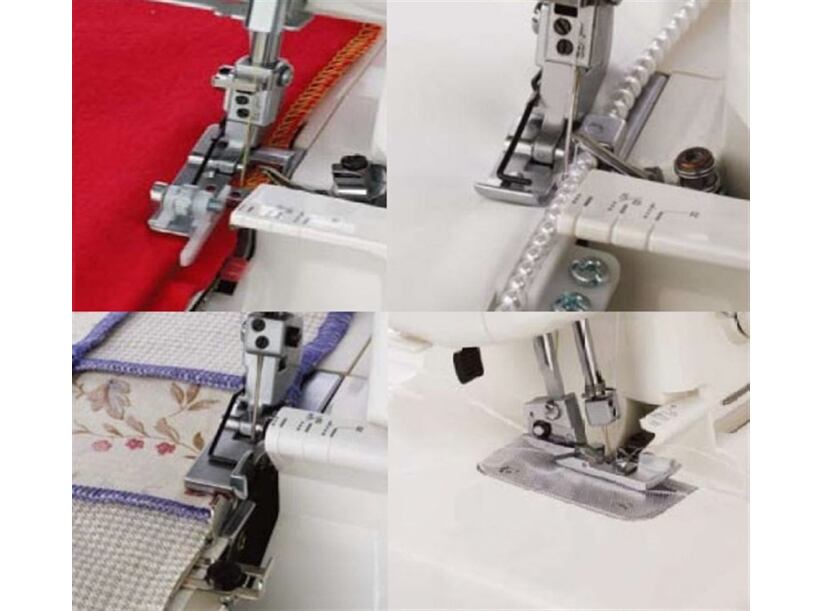 Zostava štyroch pätiek pre overlocky Janome