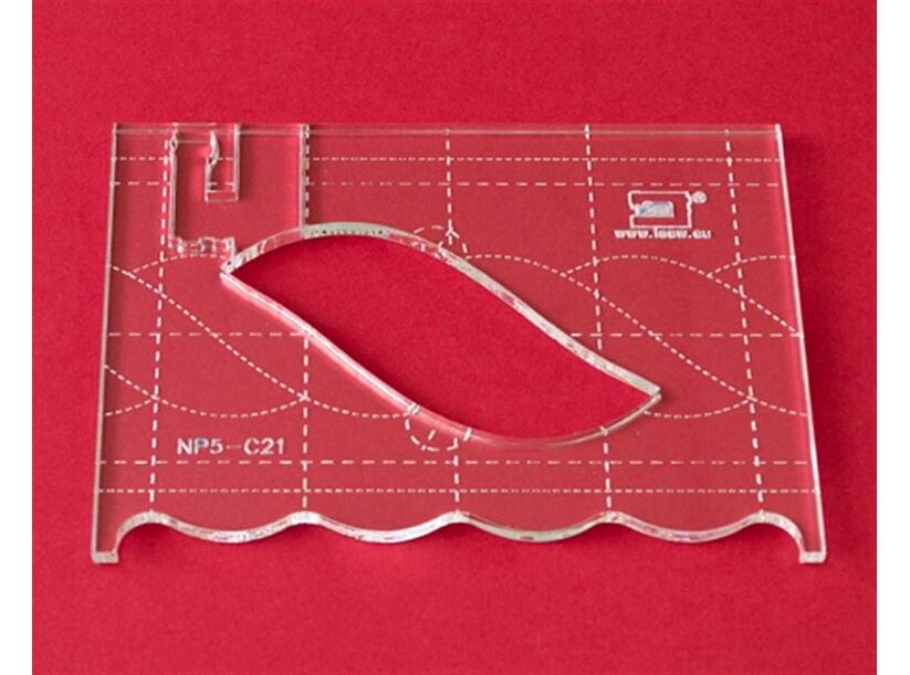 Quiltovacie pravítko bordúra vrkoč NP5-C21