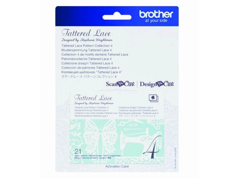 Karta 04 - krajkové vzory - rezací ploter Brother