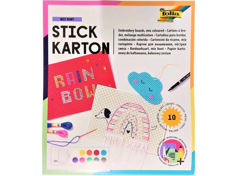 Sada na tvorenie - prešívanie papiera (10 listov)