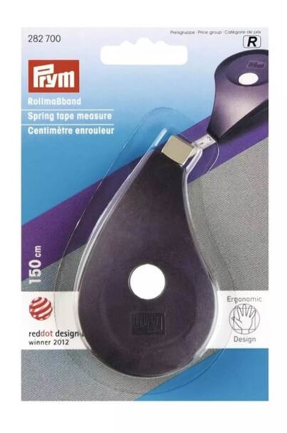 Krajčírsky meter samonavíjací 150cm - ergonomický - PRYM