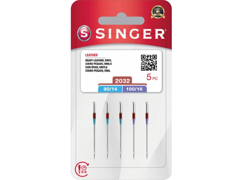 Ihly Singer 2032 - pre šijacie stroje - koža (3x90, 2x100)