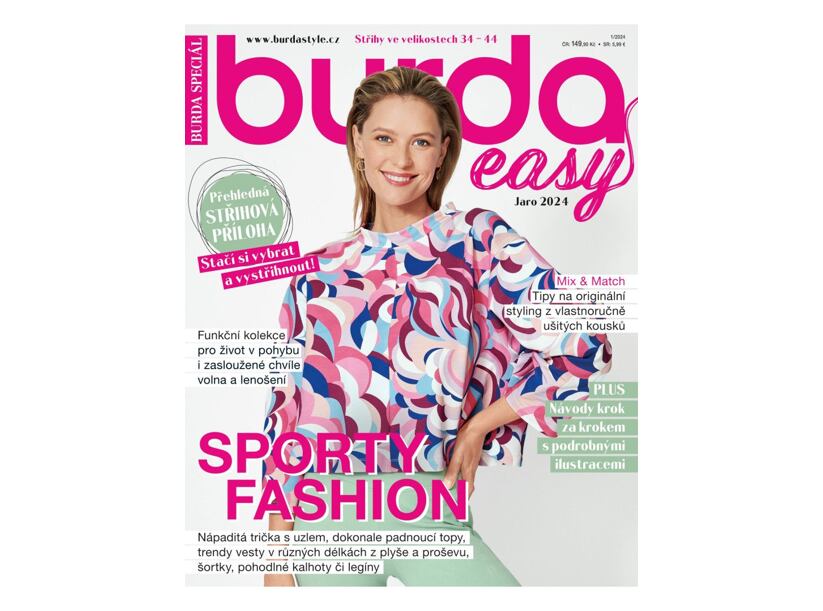 Burda Easy špeciál 1/2024 - jednoduché strihy