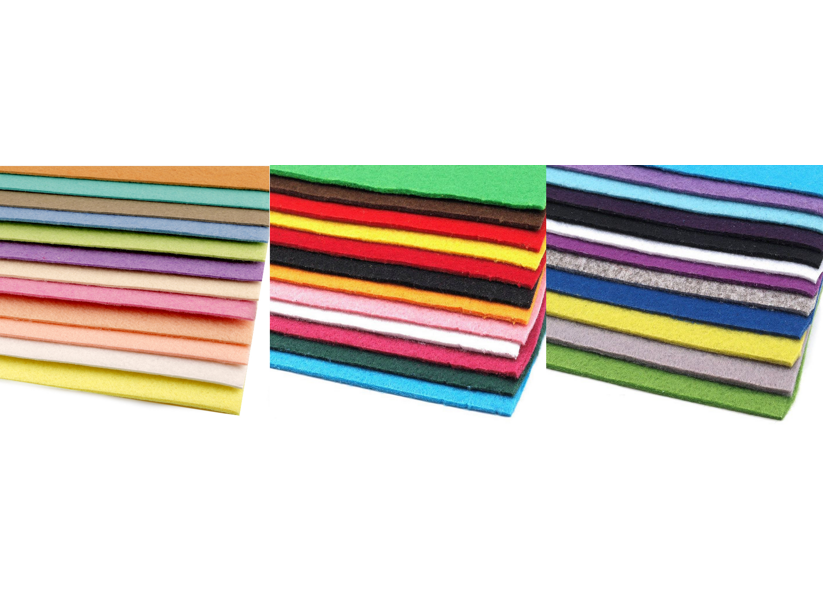 Látková dekoratívna plsť (filc soft) 416 g/m² - 20x30cm (12ks)