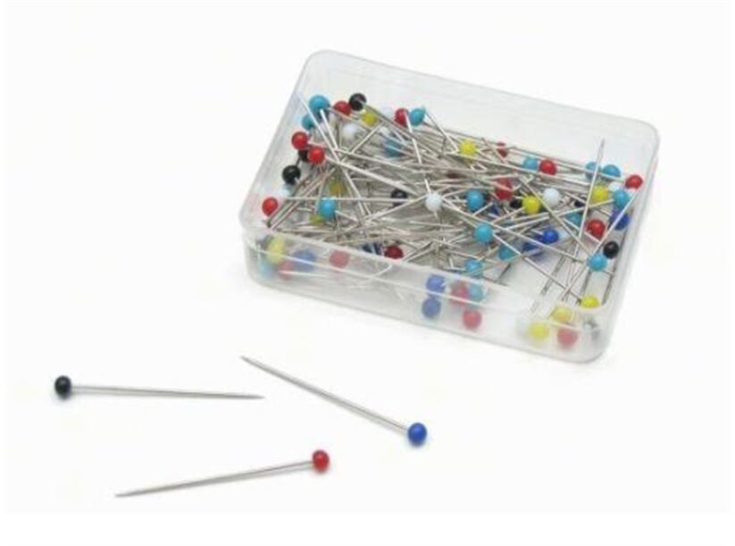 Špendlíky so sklenenou hlavičkou 32mm (100ks)