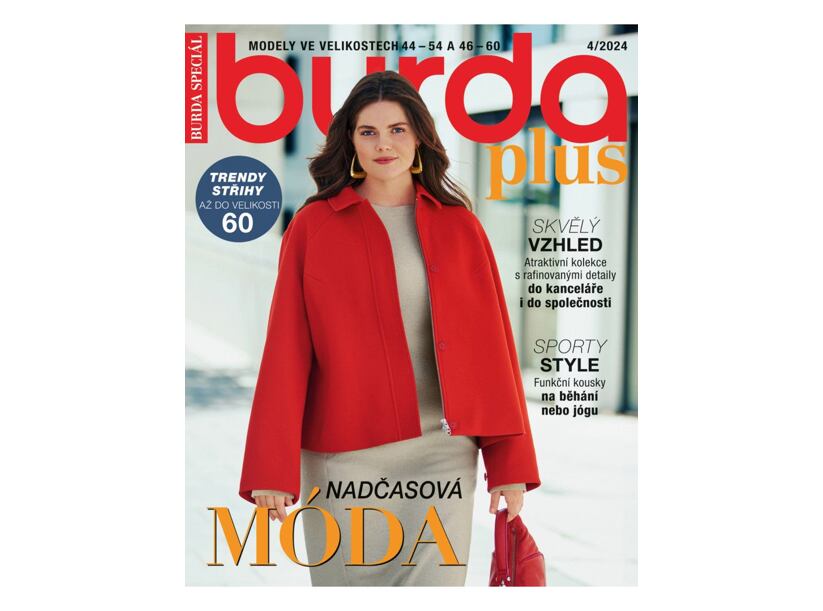 Burda Plus - móda pre plnoštíhle - zima 4/2024