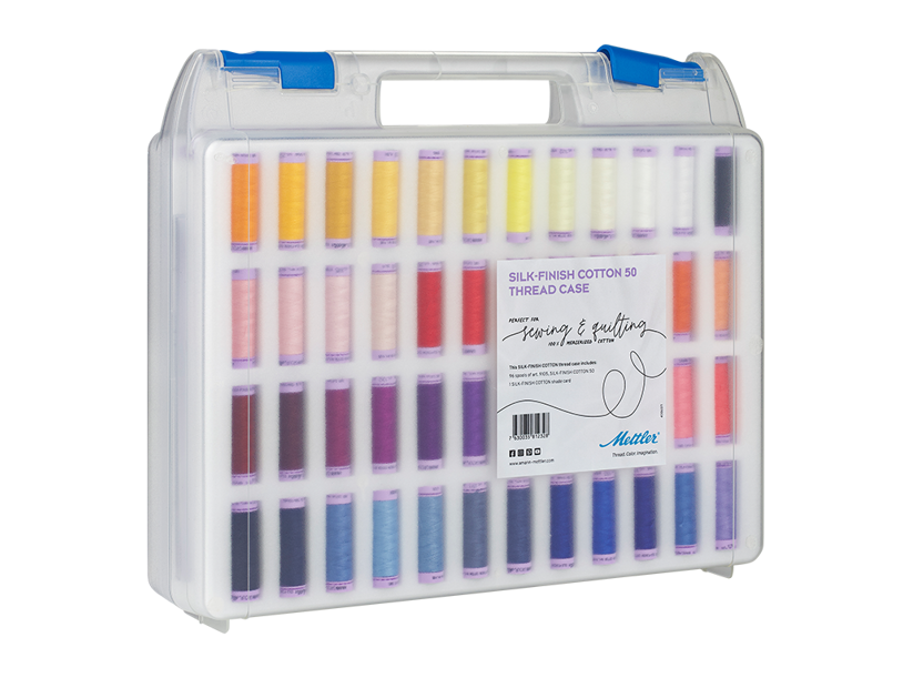 Kufr - sada bavlněných nití SILK-FINISH COTTON 50 METTLER (96x150m)