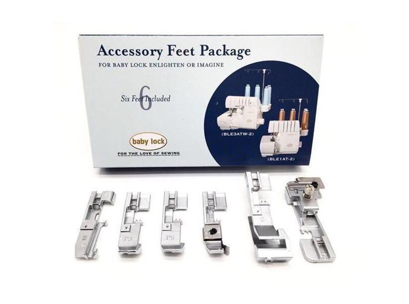 Súprava 6-tich pätiek - overlocky Baby Lock