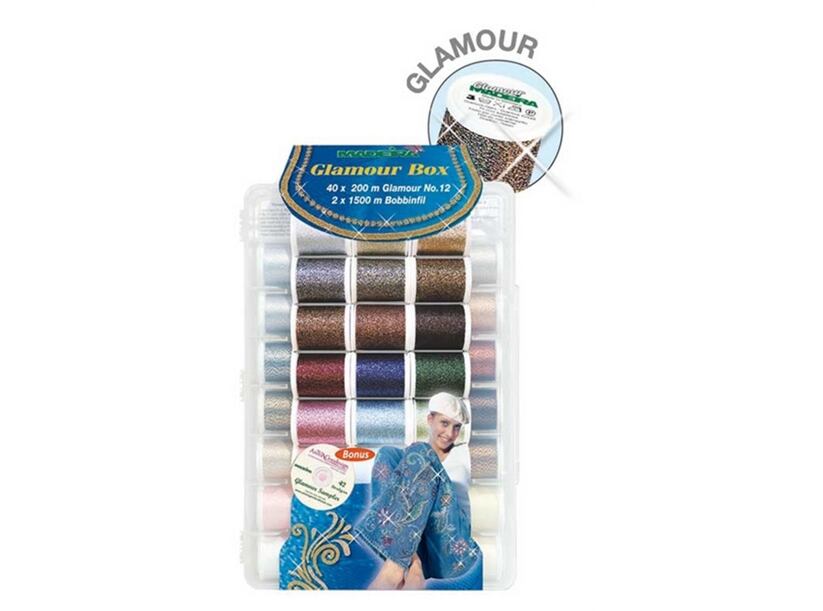Vyšívací nitě Madeira Glamour box (40x200m)