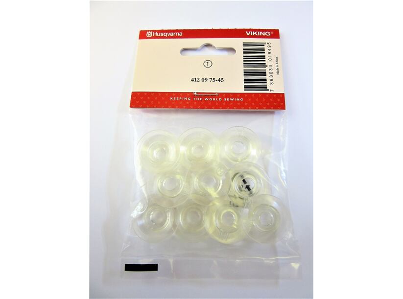 Sada plastových cievok 10 ks - prehnuté - Husqvarna 105