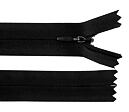 Zips špirálový skrytý 3 mm dĺžka 40 cm - čierna