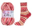 Ponožková pletacia priadza Lofoty samovzorovacia (100g)