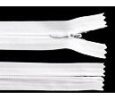 Zips špirálový skrytý 3 mm dĺžka 60 cm - biela