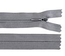 Zips špirálový skrytý 3 mm dĺžka 40 cm - šedá