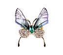 Brošňa vážka/motýľ s brúsenými kamienkami