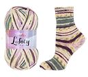Ponožková pletacia priadza Lofoty samovzorovacia (100g)