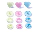 Patentky "Color snaps" 12,4 mm - PRYM LOVE - srdce