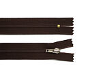 Zips plastový špirálový nedeliteľný 4mm dĺžka 30 cm - 28 tmavo hnedá