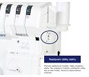 Overlock Brother Airflow 3000 - nastavení délky stehu