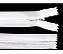 Zip nedělitelný skrytý 3mm/20cm - 101 bílá