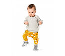 Strih Burda žltý 9312 - detská mikina, teplákové nohavice