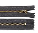 Zip kovový nedělitelný 4mm/18cm - kalhotový - 320 šedá hematit