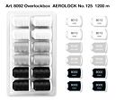 Overlockové nite PES Madeira Aerolock 125 - Black & White (12x1200m)