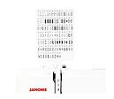 Šijací stroj Janome DC 7100 - kartička so stehmi