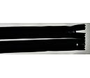 Zip plastový spirálový nedělitelný 4mm délka 50 cm - 25 černá